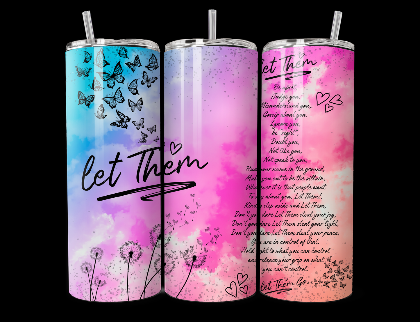 Let Them Tumbler 20oz