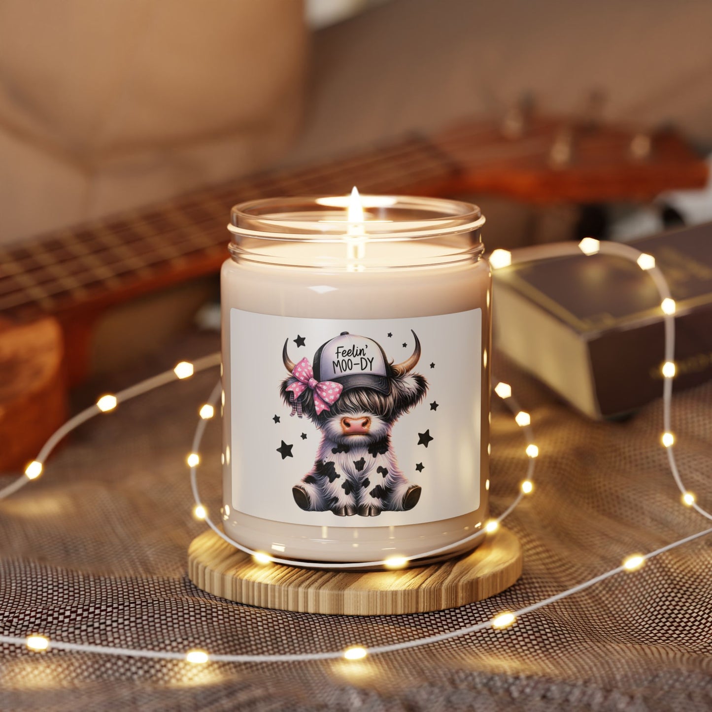 Feelin' Moo-dy Highland Cow Scented Soy Candle — 9oz