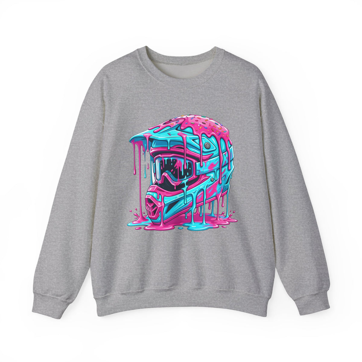 Drip Neon Motocross Helmet Sweatshirt