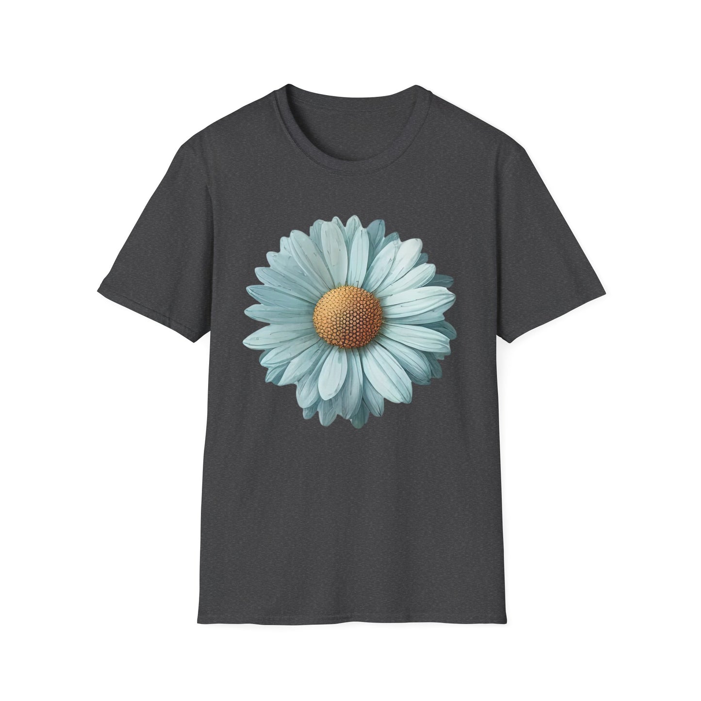Daisy Bloom T‑Shirt — Vintage Aqua Floral Graphic Tee