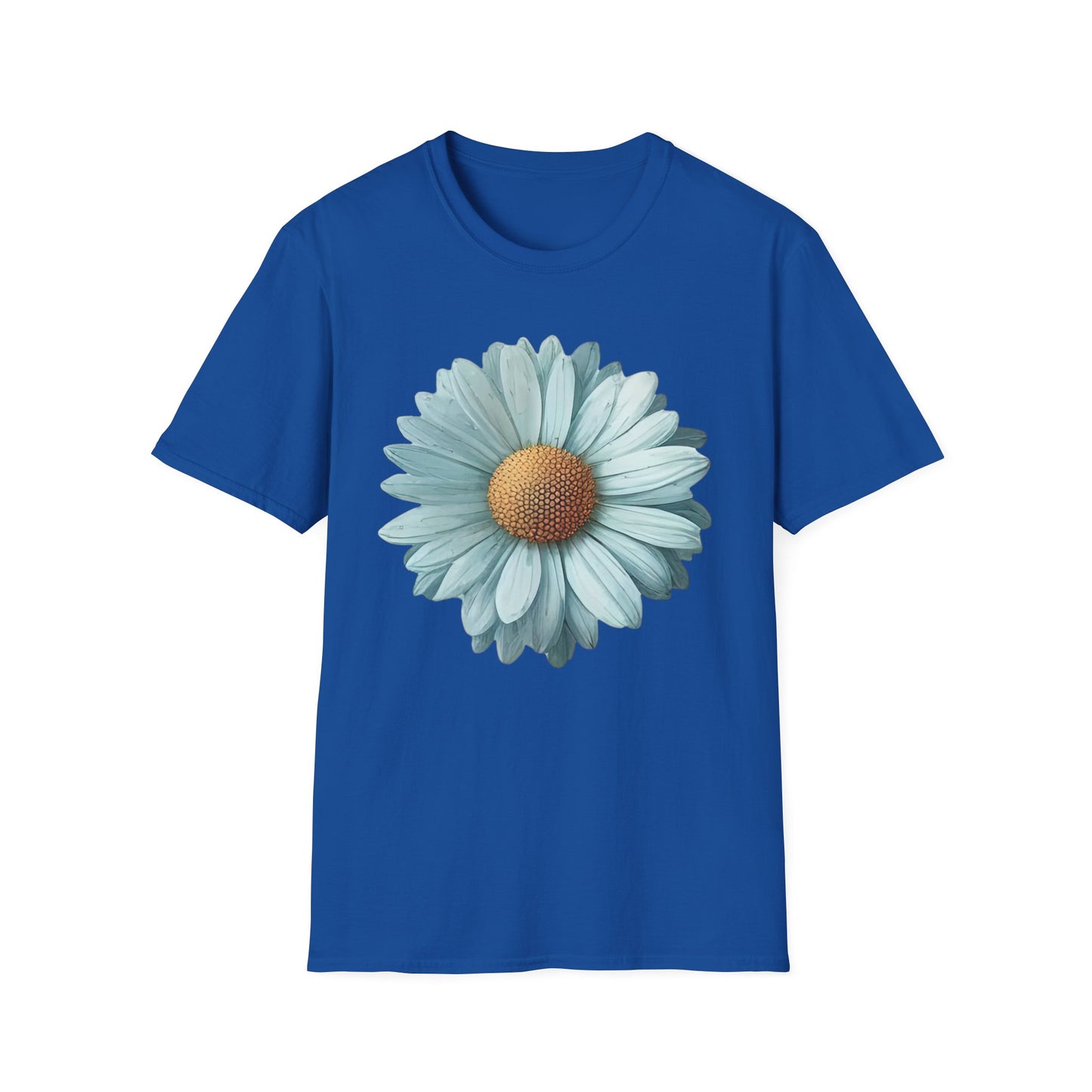 Daisy Bloom T‑Shirt — Vintage Aqua Floral Graphic Tee