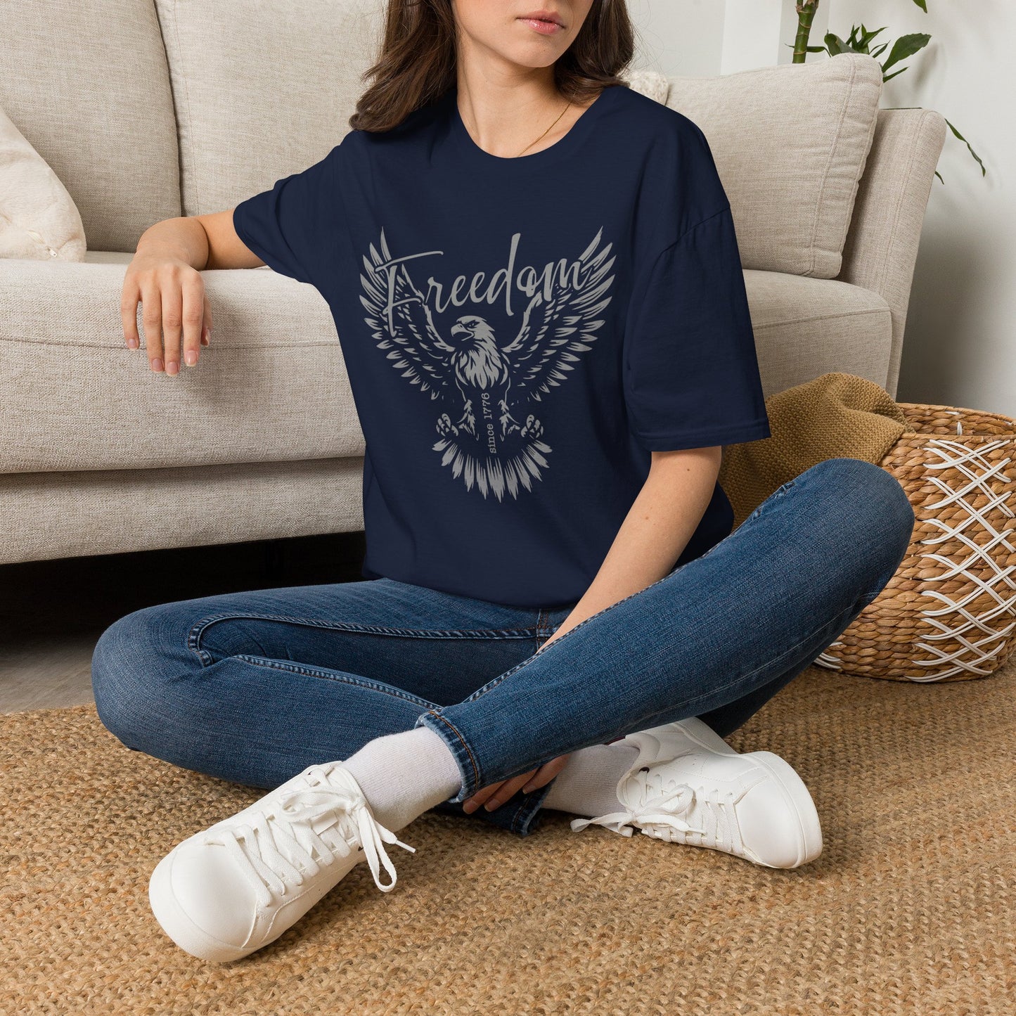 Freedom Eagle T-Shirt — Patriotic Winged Graphic Tee