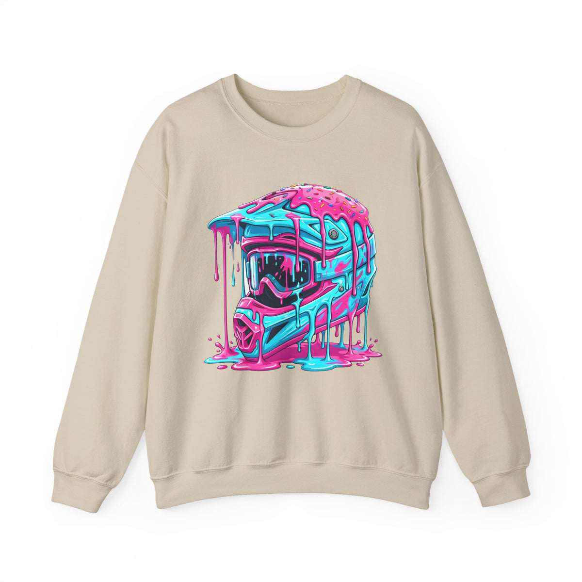 Drip Neon Motocross Helmet Sweatshirt