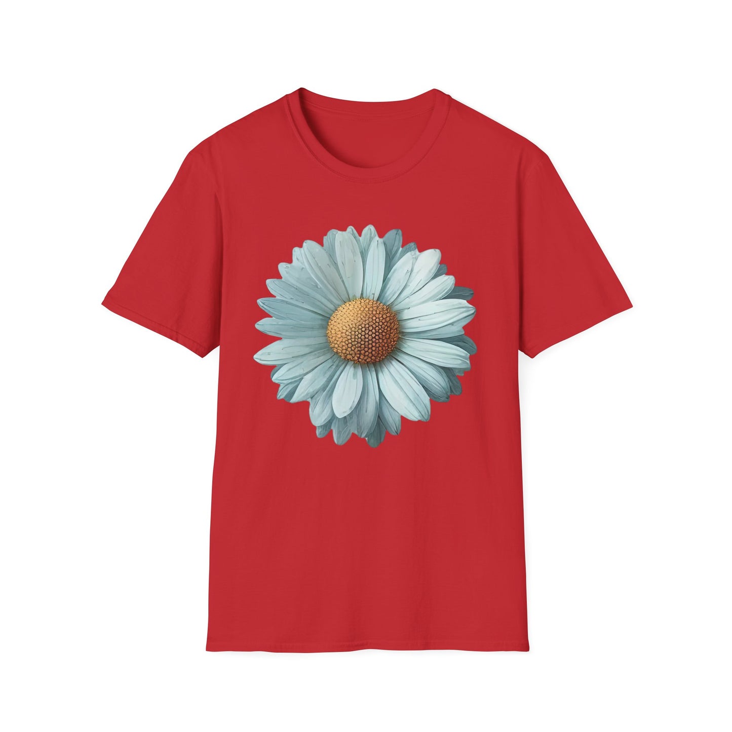 Daisy Bloom T‑Shirt — Vintage Aqua Floral Graphic Tee