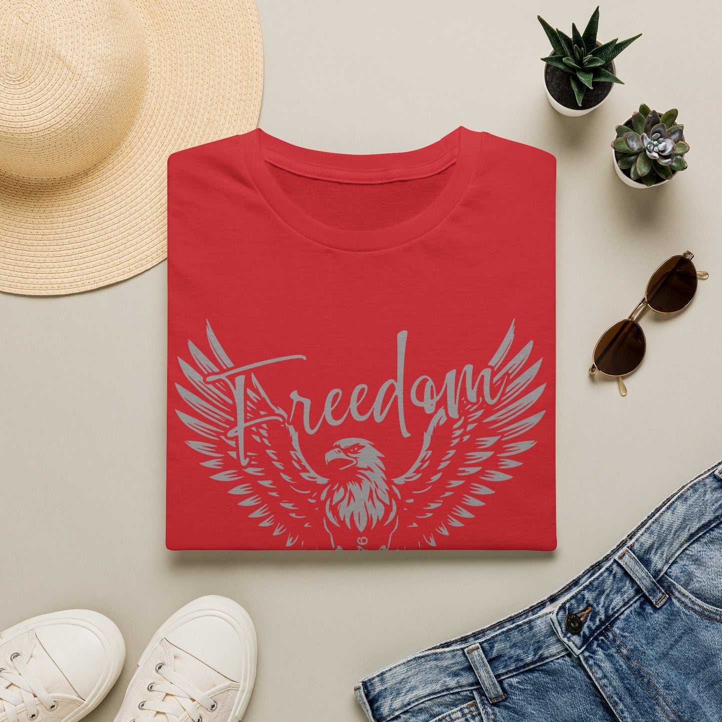 Freedom Eagle T-Shirt — Patriotic Winged Graphic Tee