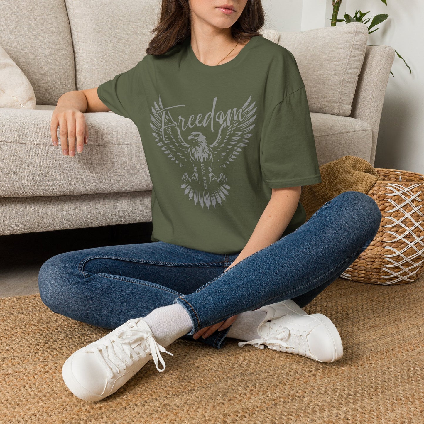 Freedom Eagle T-Shirt — Patriotic Winged Graphic Tee