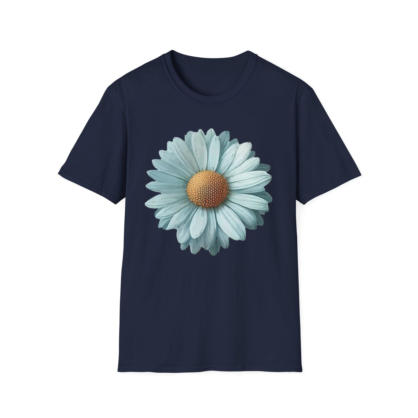 Daisy Bloom T‑Shirt — Vintage Aqua Floral Graphic Tee