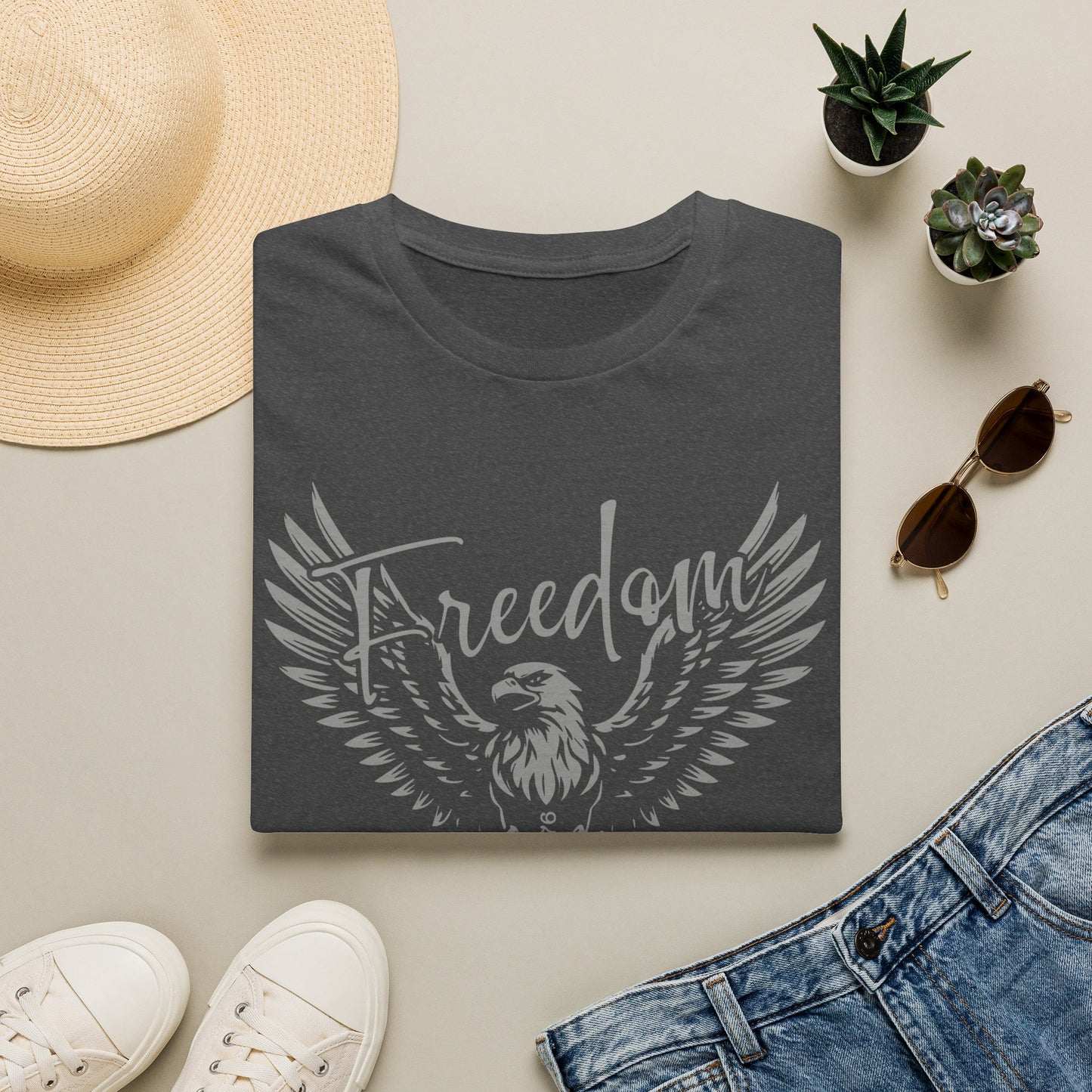 Freedom Eagle T-Shirt — Patriotic Winged Graphic Tee
