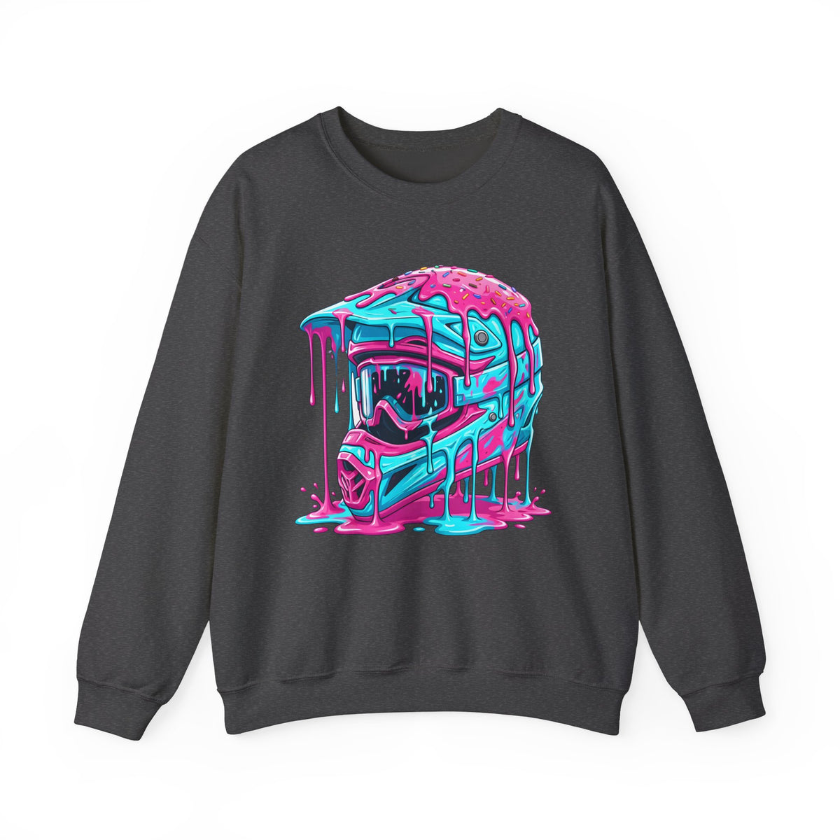 Drip Neon Motocross Helmet Sweatshirt