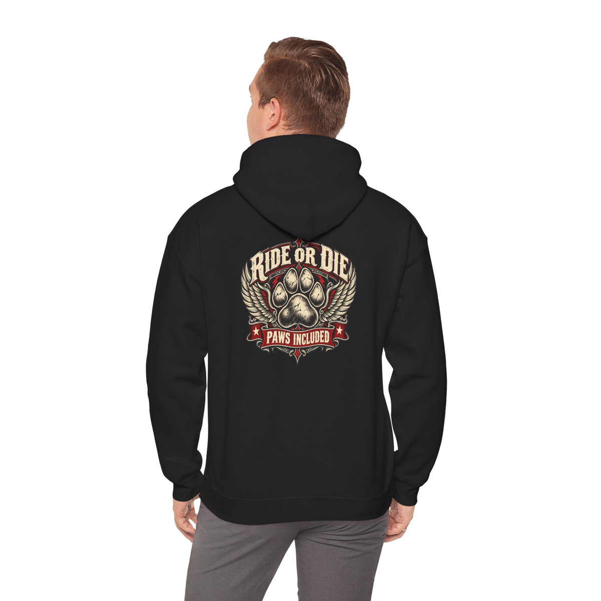 Ride or Die Paws Included Dog Lover Hoodie