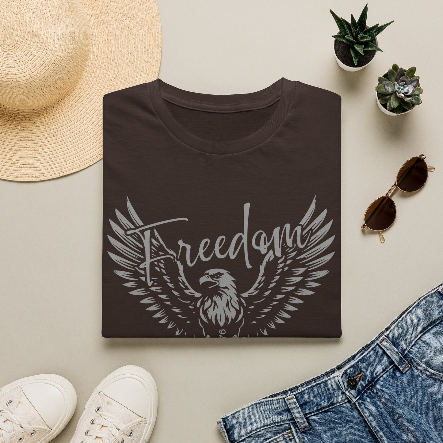 Freedom Eagle T-Shirt — Patriotic Winged Graphic Tee