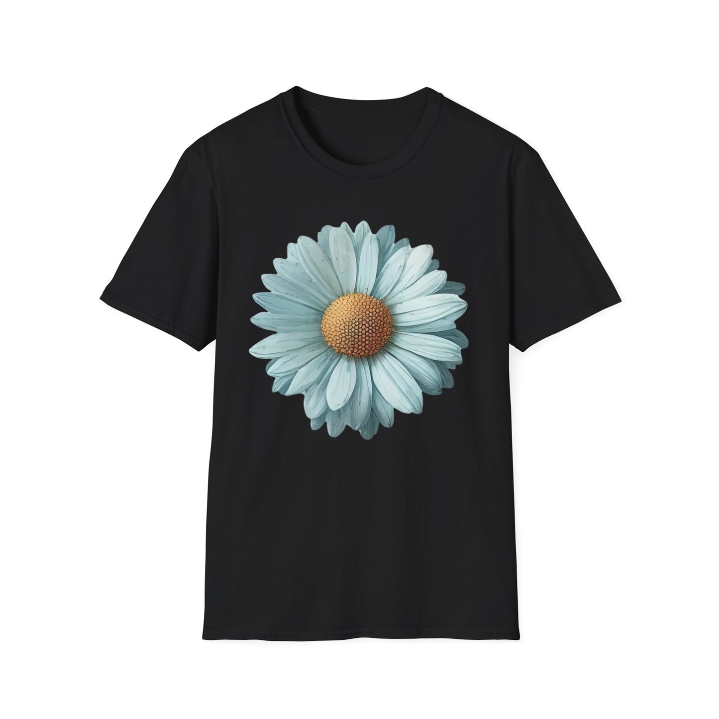 Daisy Bloom T‑Shirt — Vintage Aqua Floral Graphic Tee