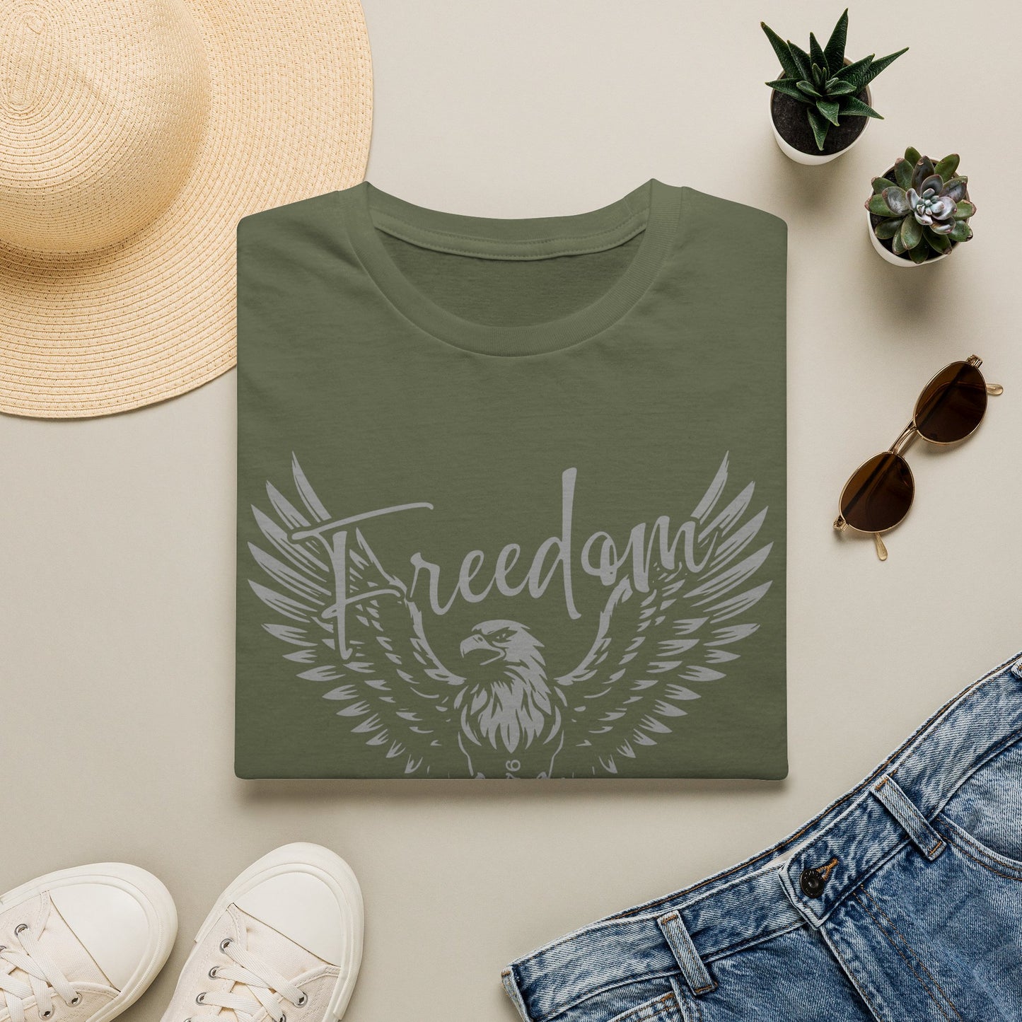 Freedom Eagle T-Shirt — Patriotic Winged Graphic Tee