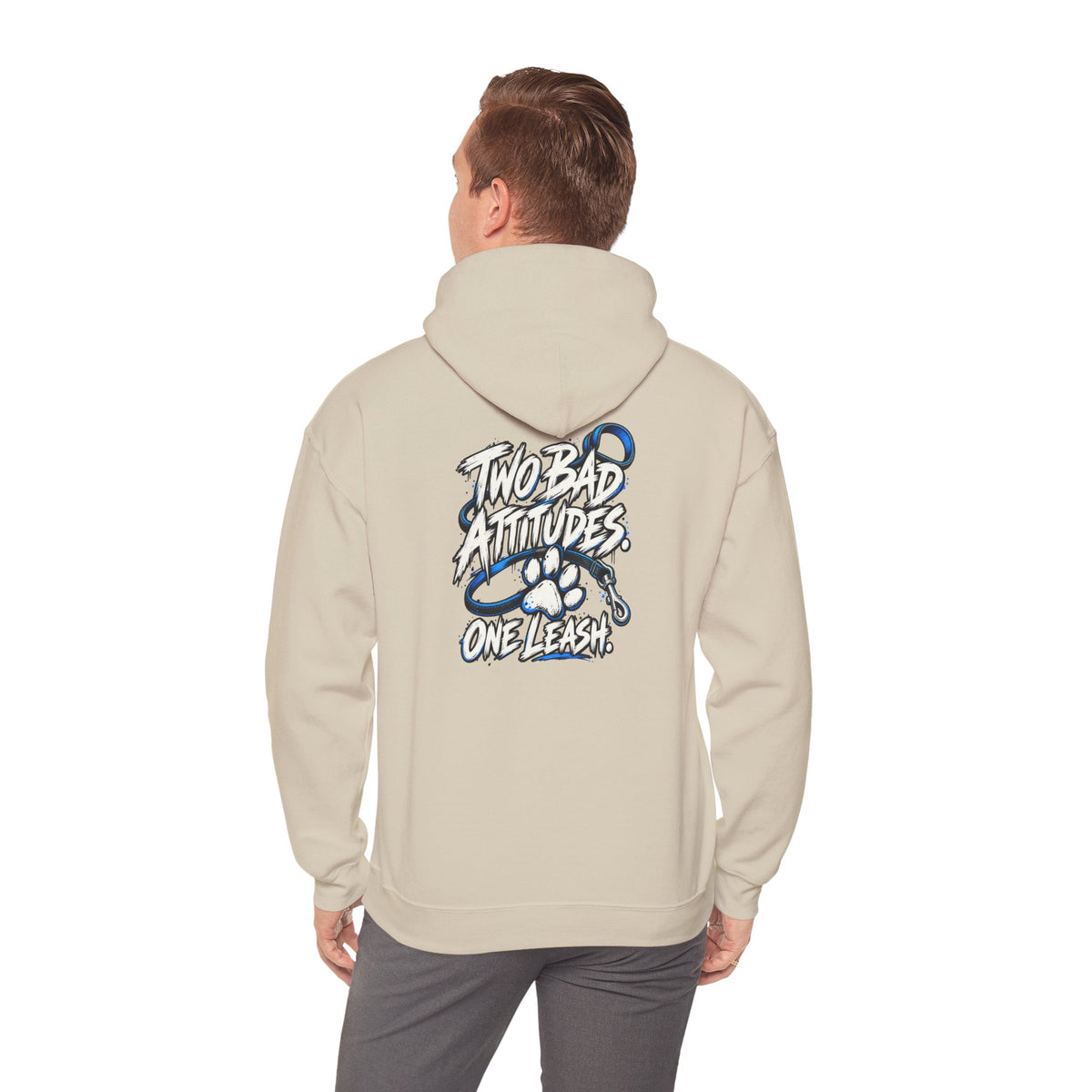 Two Bad Attitudes One Leash Dog Lover Hoodie