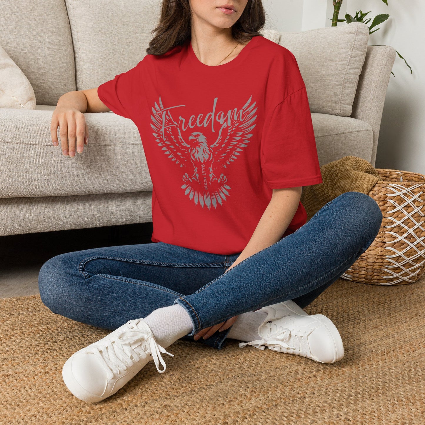 Freedom Eagle T-Shirt — Patriotic Winged Graphic Tee