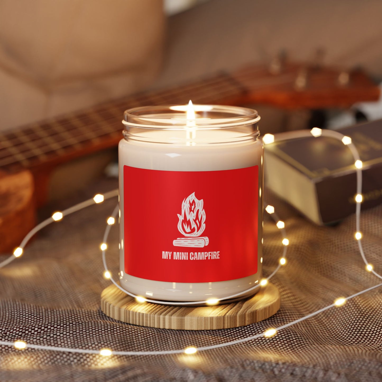 Soy Candle — "My Mini Campfire" Scented Jar (9 oz)