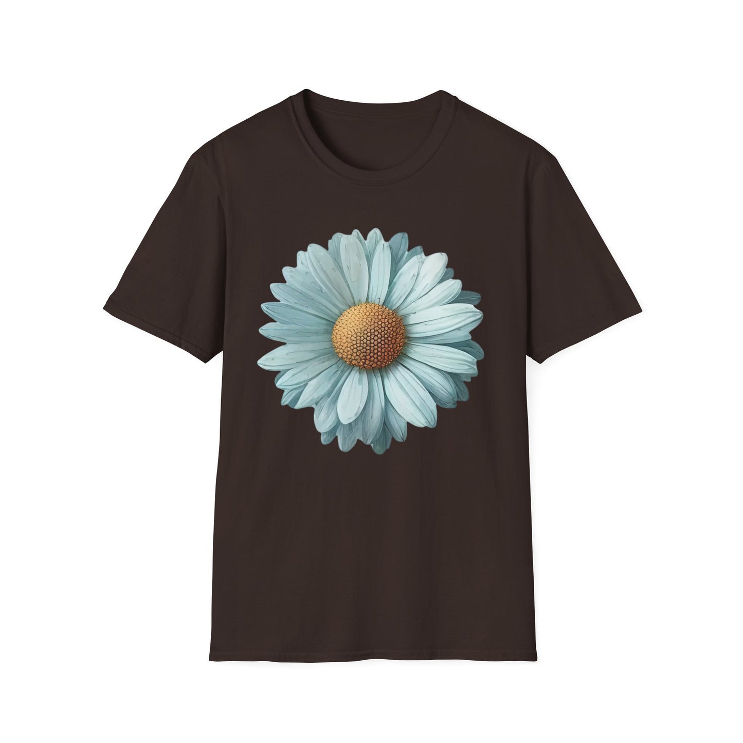 Daisy Bloom T‑Shirt — Vintage Aqua Floral Graphic Tee